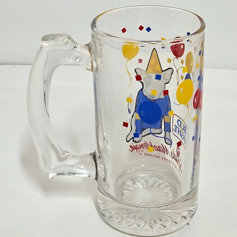 1987 Spuds Mackenzie Balloon Beer Mug Budweiser